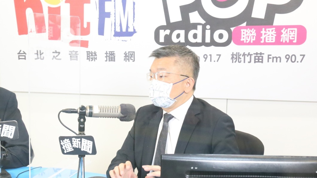 蔡其昌今接受廣播節目專訪,談及台中市長選舉。(圖/「POP撞新聞」提供)