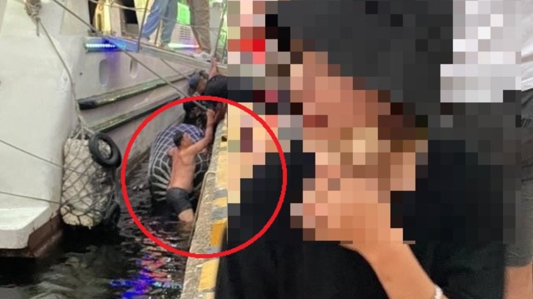 跳高雄港!跟落水的阿伯同框拍照 本尊竟是「全聯先生」