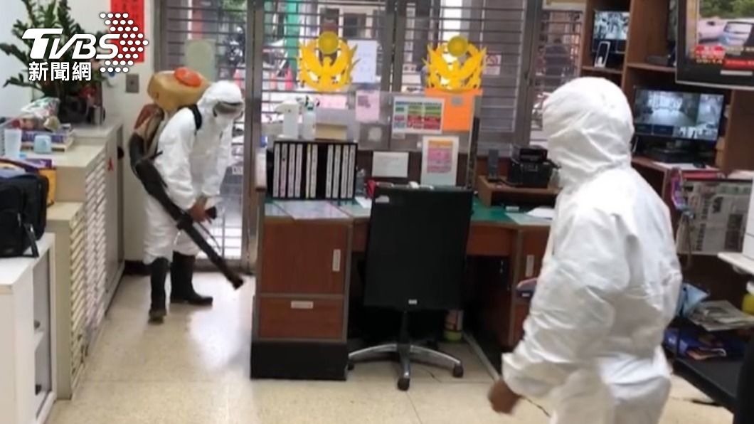 市警局、分局、市刑大清消。(圖/TVBS)