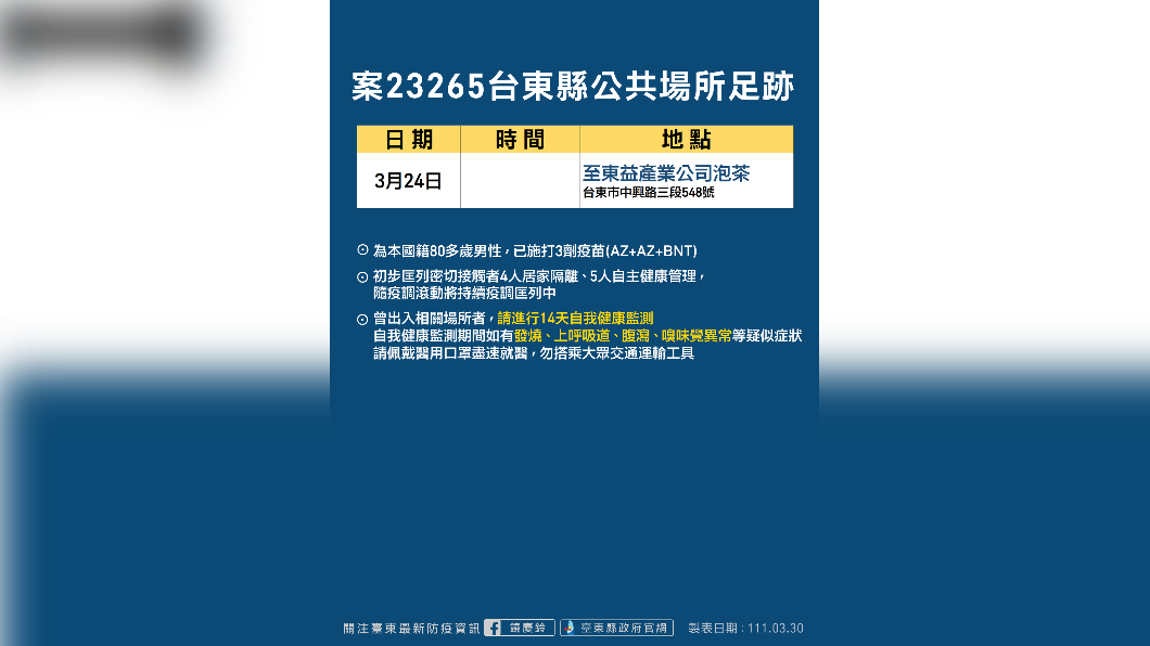 案23265足跡。（圖／台東縣政府）