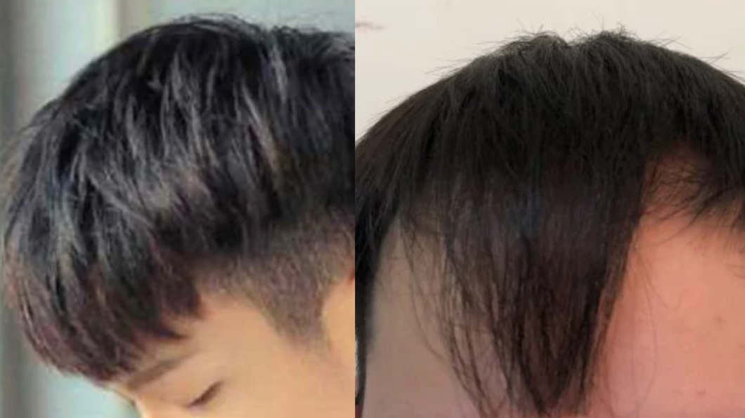 男大生分享自己剪髮的慘痛經驗。（圖／翻攝自Dcard）