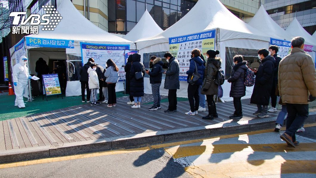 韓國染疫重症比例增。(圖/達志影像路透社)