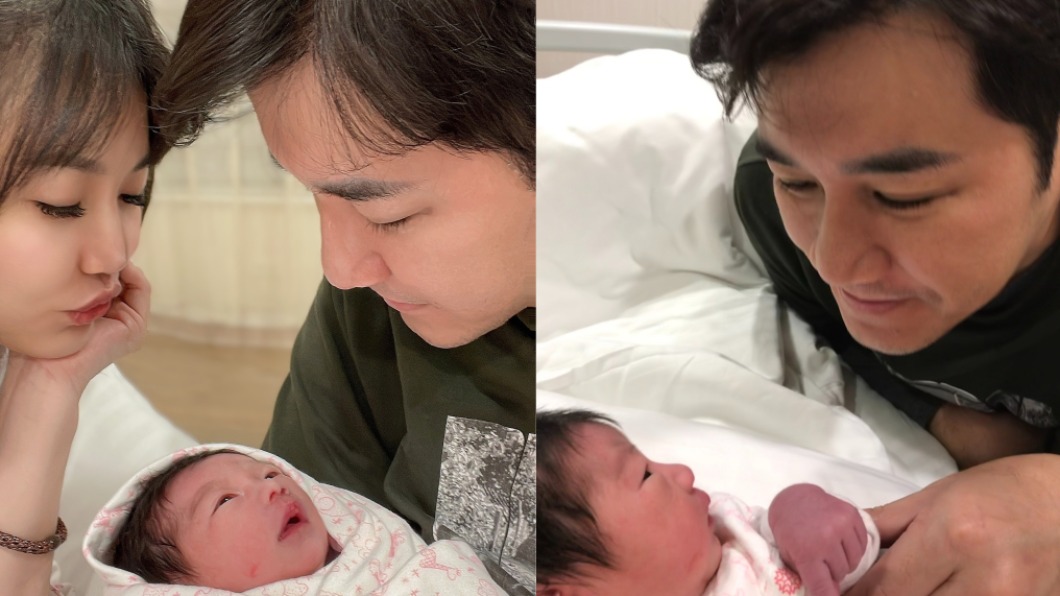 陳熙鋒跟老婆開心為女兒取小名樂樂，相當享受當奶爸的時刻。。（圖／民視提供）