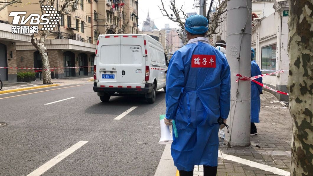 上海實施封城。(圖/達志影像美聯社)