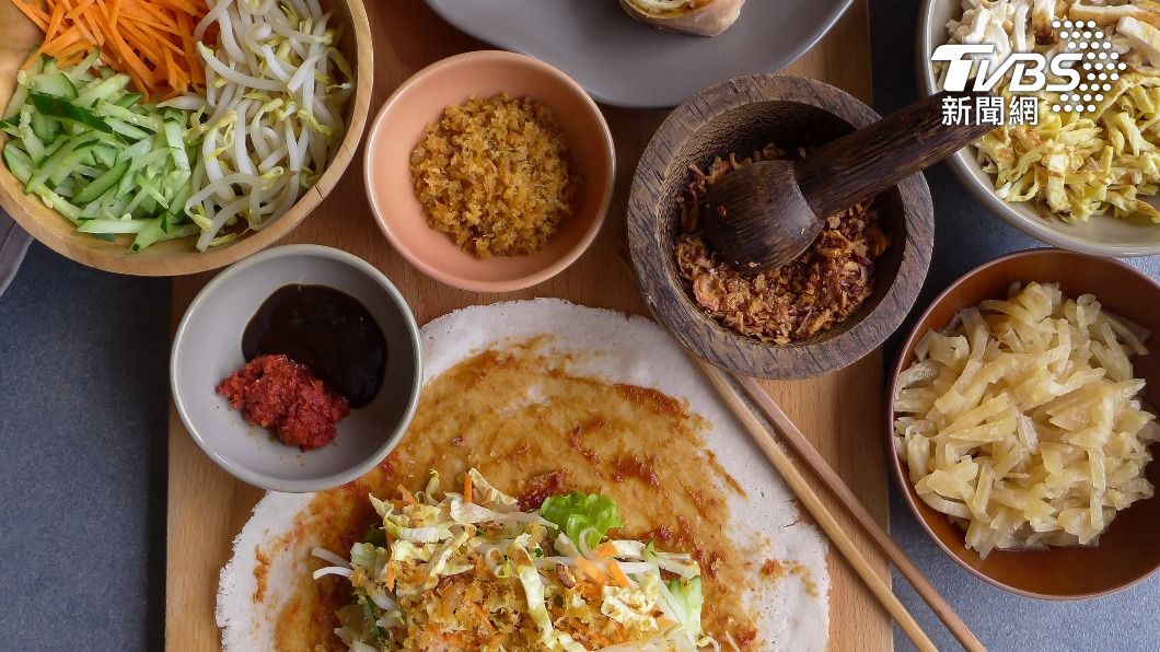 南北潤餅用料大不同。（示意圖／shutterstock達志影像）