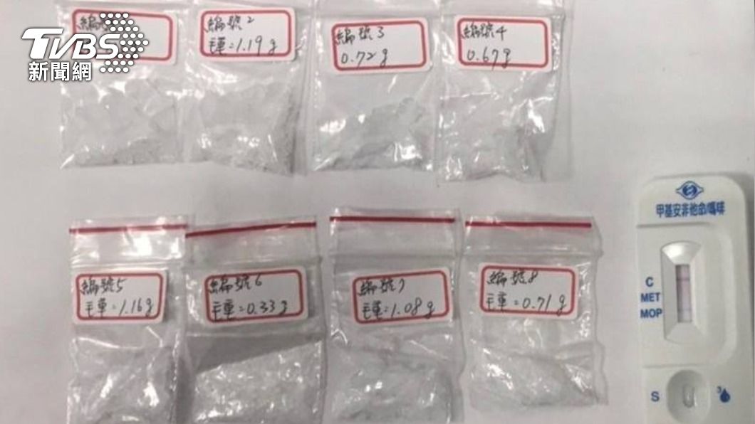查扣安非他命。（圖／TVBS）