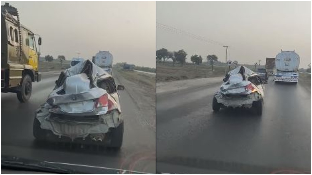撞到稀巴爛還開上路! 超狂破車14秒超車片曝