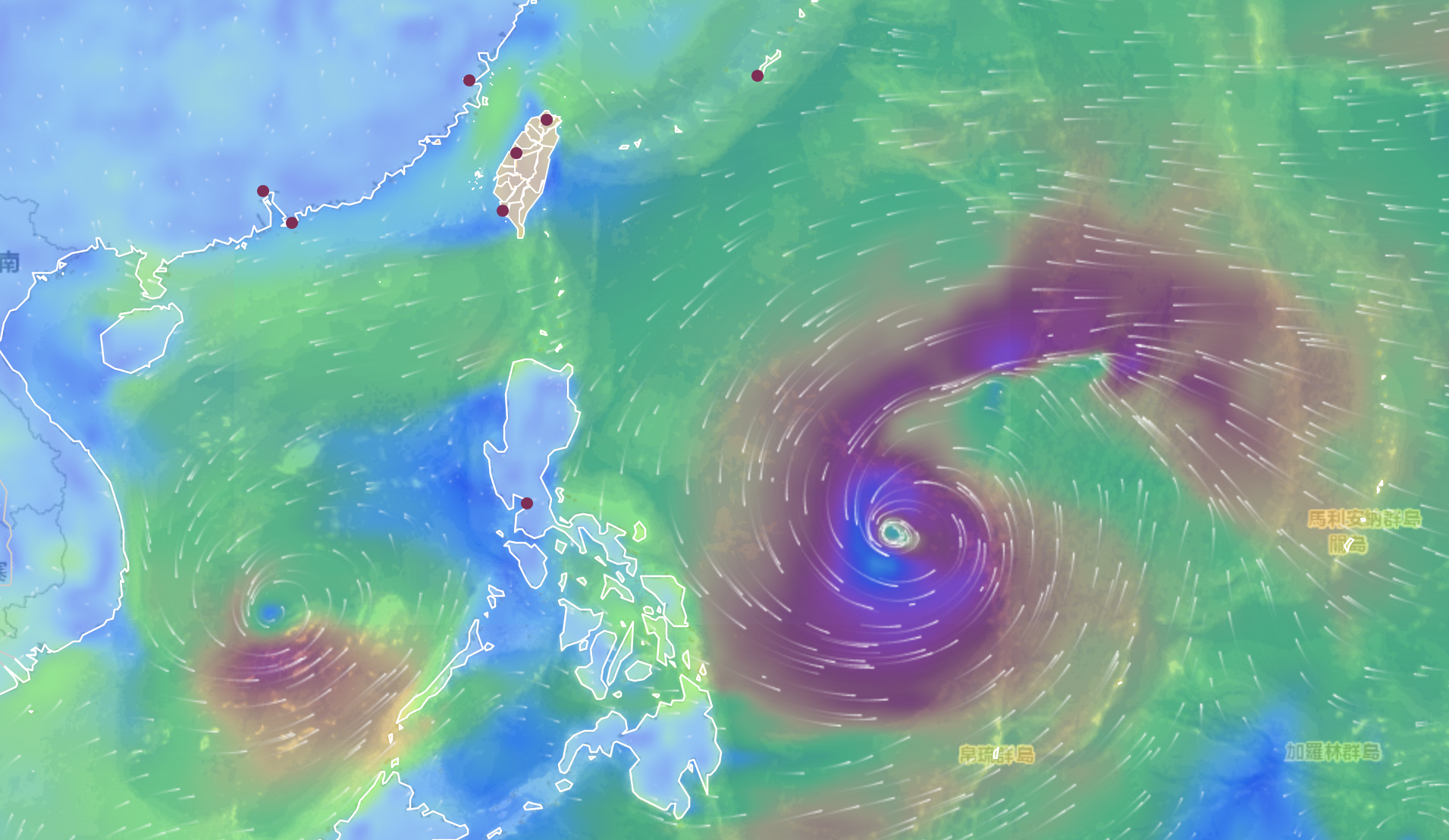 氣象局風場預報可能會出現颱風。(圖/翻攝自中央氣象局)