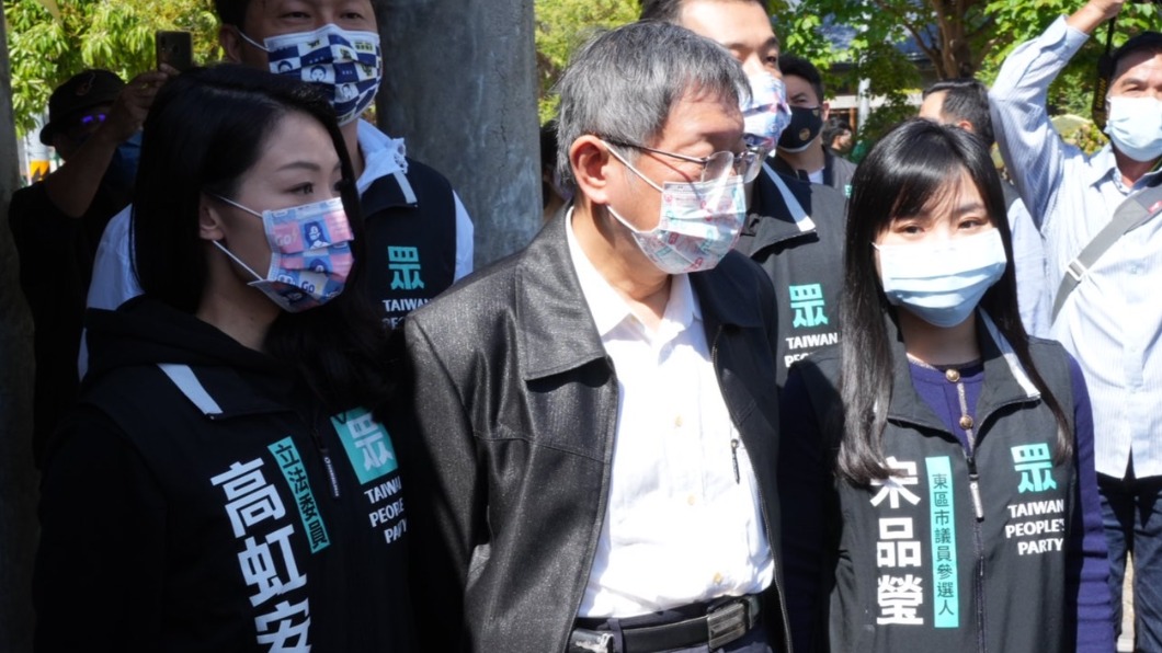 柯文哲前往新竹參訪。(圖/民眾黨提供)