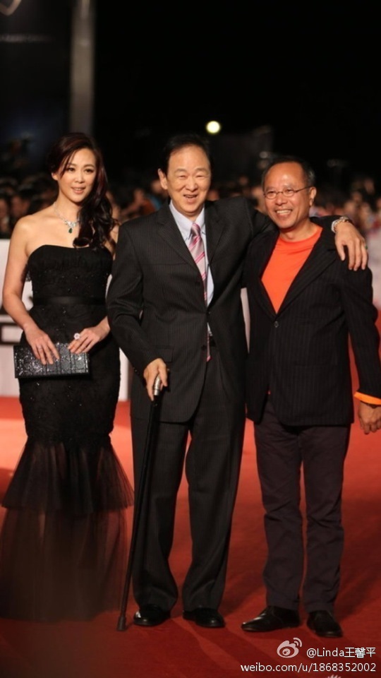 王馨平2013年陪王羽走金馬獎紅毯。(圖/翻攝自王馨平微博)