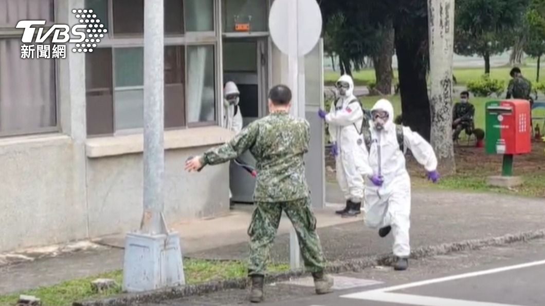 軍方表示，9人已收治治療。（圖／TVBS）