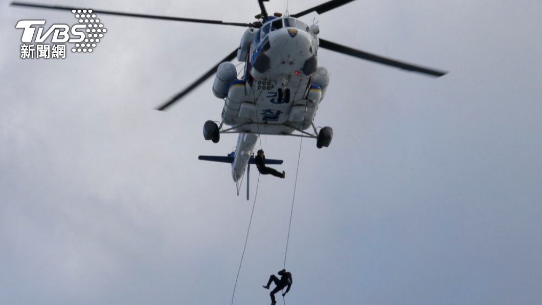 一架濟州島的海上警察直升機也驚傳墜落。(示意圖,非該直升機/達志影像美聯社)