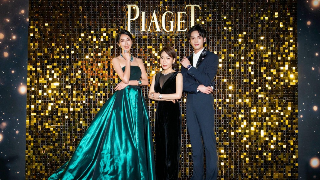 隋棠（左一）一襲綠色禮服相當吸睛。（圖／PIAGET提供）