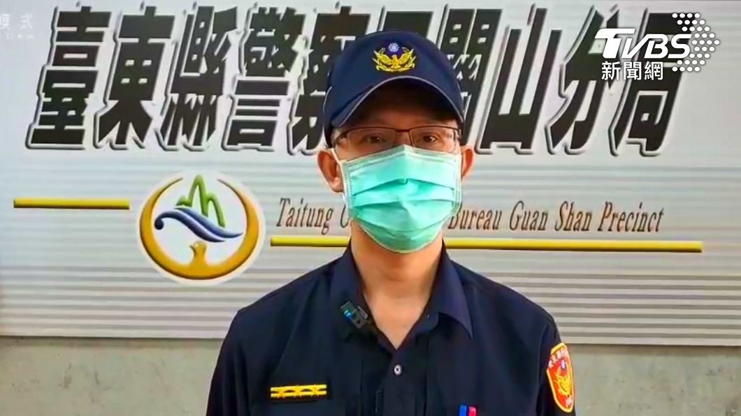 台東關山分局副分局長温綮騫。圖/TVBS