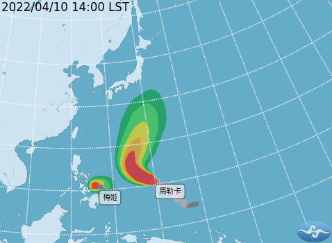 吳德榮認為,透過分析顯示兩者產生「雙颱(藤原)效應」。(圖/氣象局)