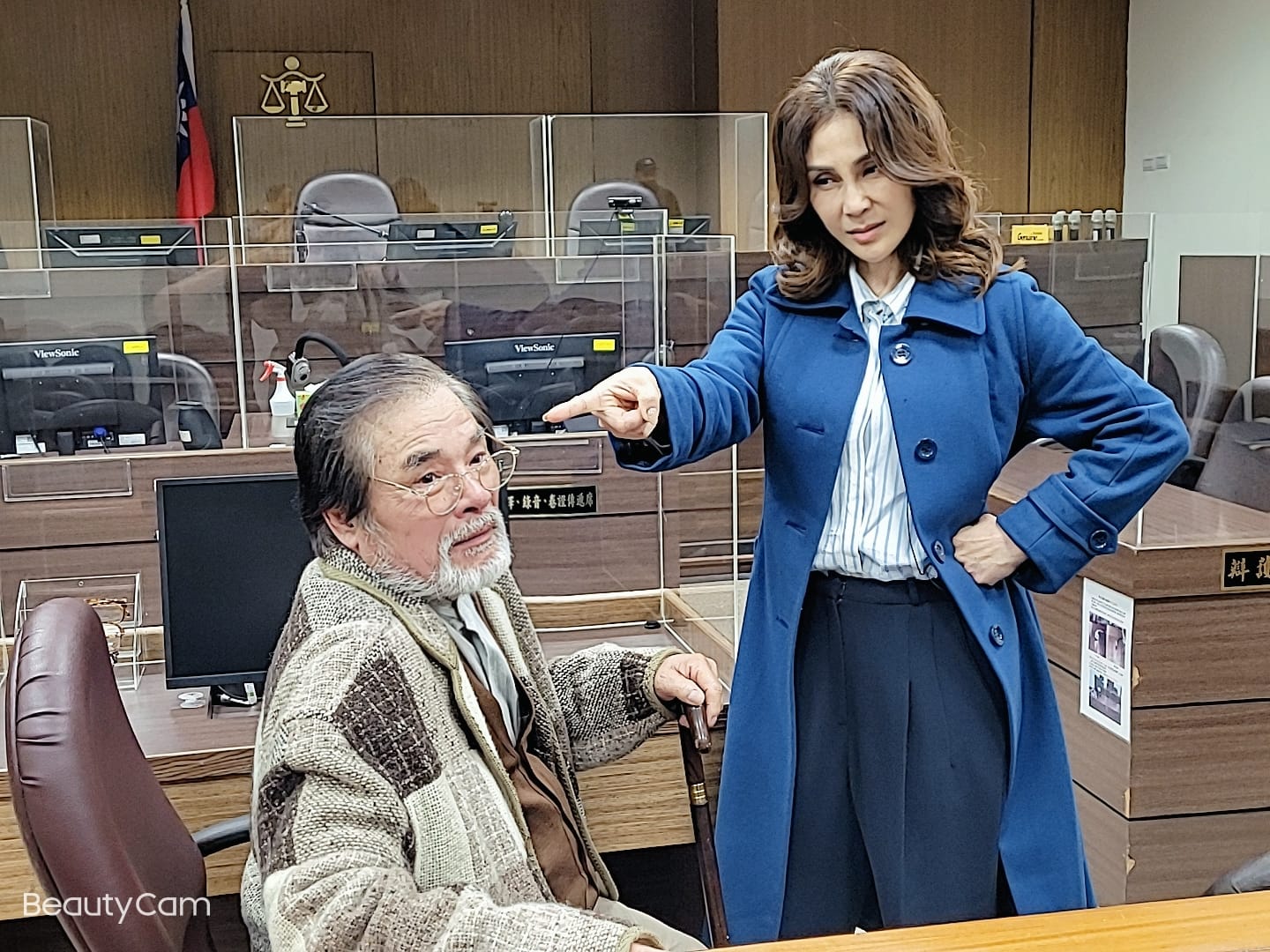 女星梁佑南解釋是在拍戲。（圖／翻攝自梁佑南臉書）