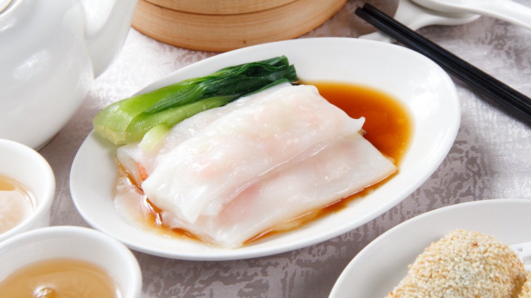 港點經典料理鮮蝦腸粉。(圖/青青婚宴文創集團提供)