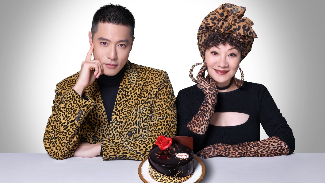周湯豪笑說「豹紋」宛若家徽。(圖/Häagen-Dazs提供)