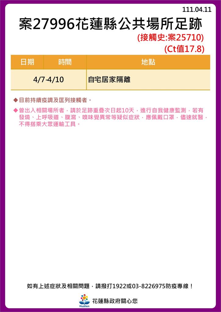 案27996足跡。(圖/花蓮縣政府提供)