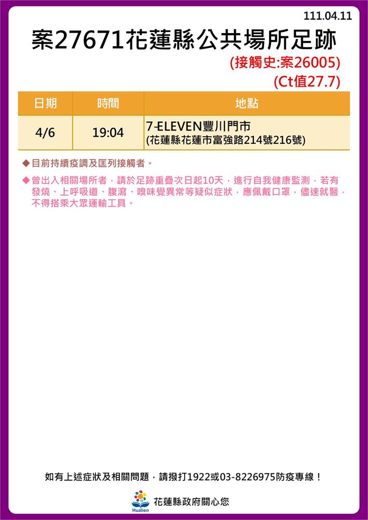 案27671足跡。(圖/花蓮縣政府提供)