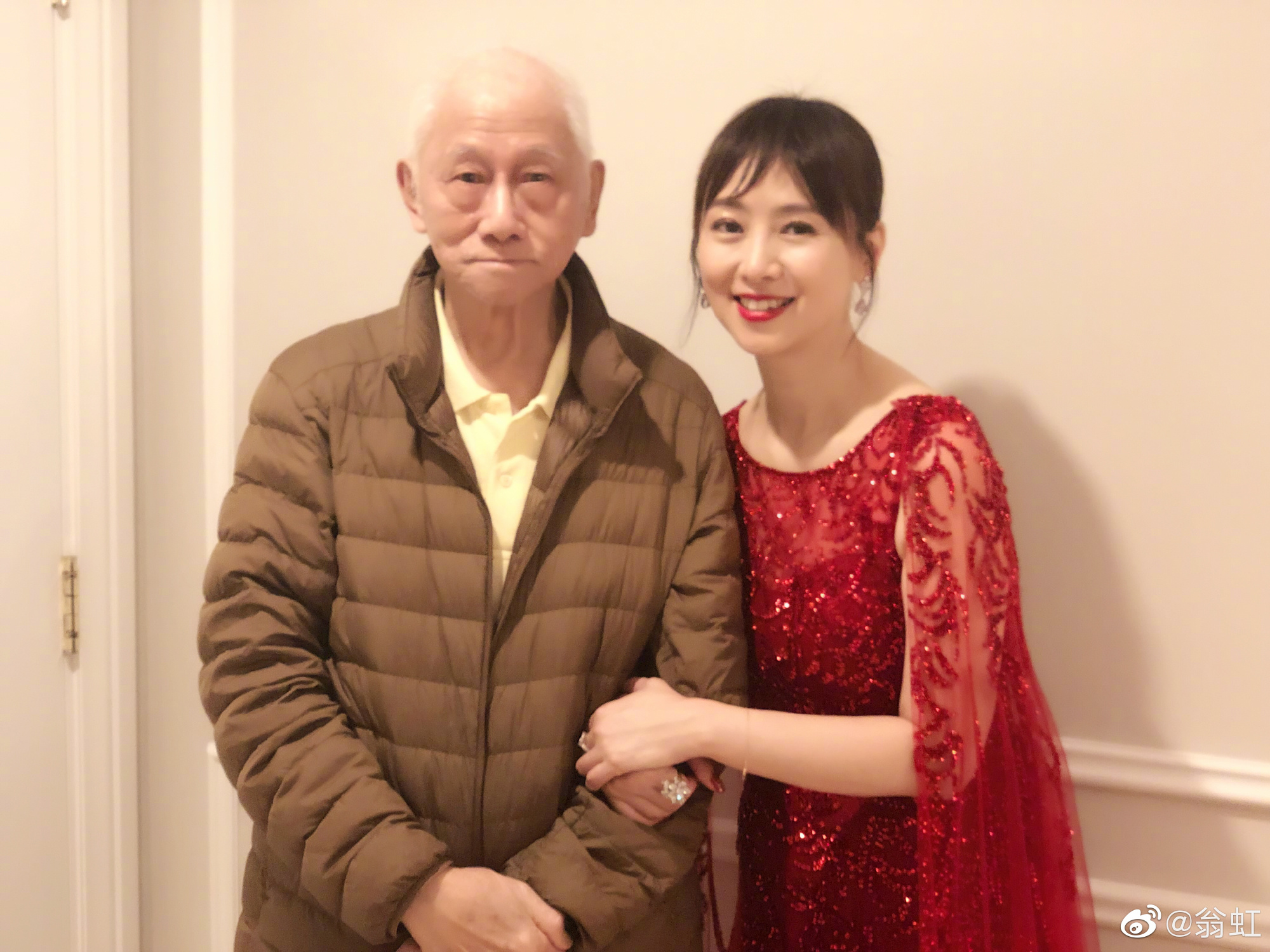 翁虹透露爸爸近況。（圖／翻攝翁虹微博）