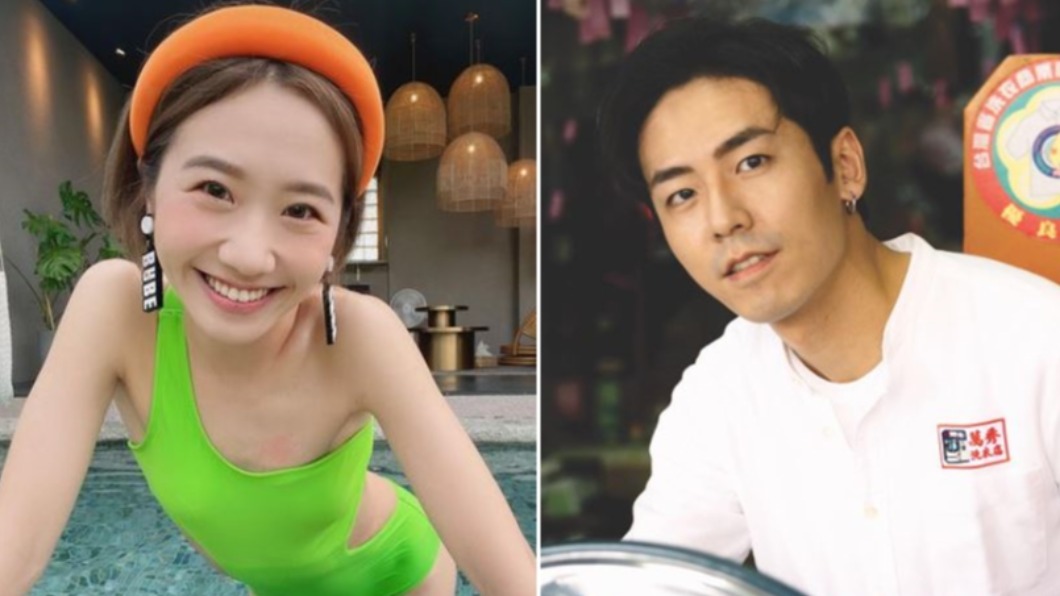兩人去（2021）年被拍到十指緊扣遊淡水。（圖／翻攝自黃路梓茵、張瑞夫IG）