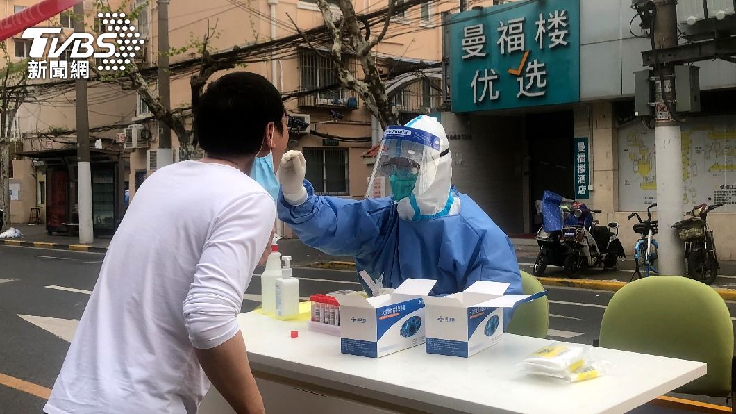 上海疫情嚴峻。(圖/達志影像美聯社)