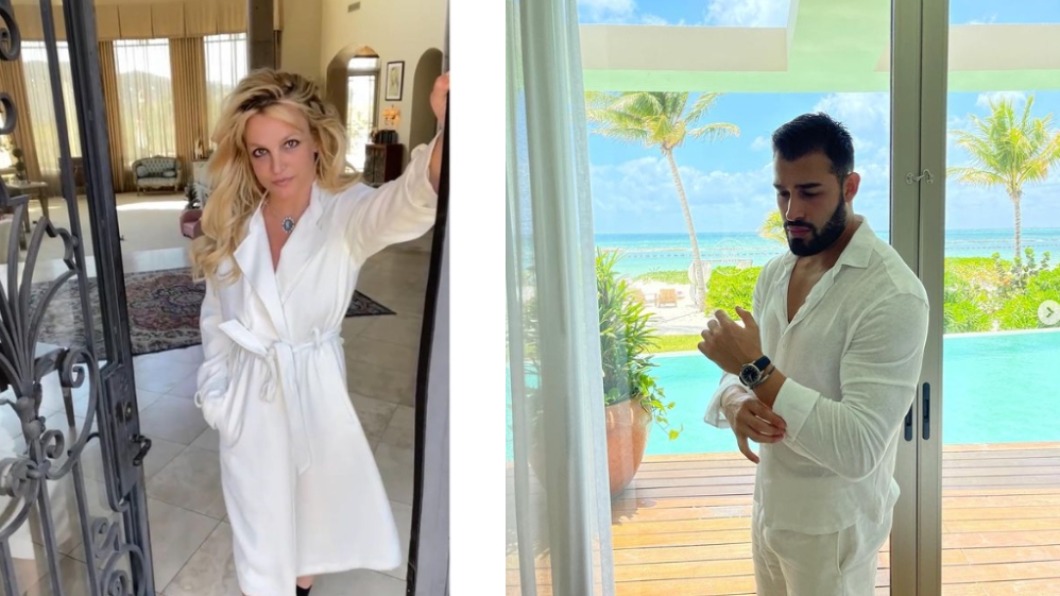 布蘭妮先前宣布與交往6年的健身教練男友Sam Asghari訂婚。（圖／翻攝自@britneyspears IG ）