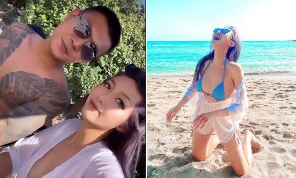 女友歐菈擁有好身材。(圖/翻攝自IG)