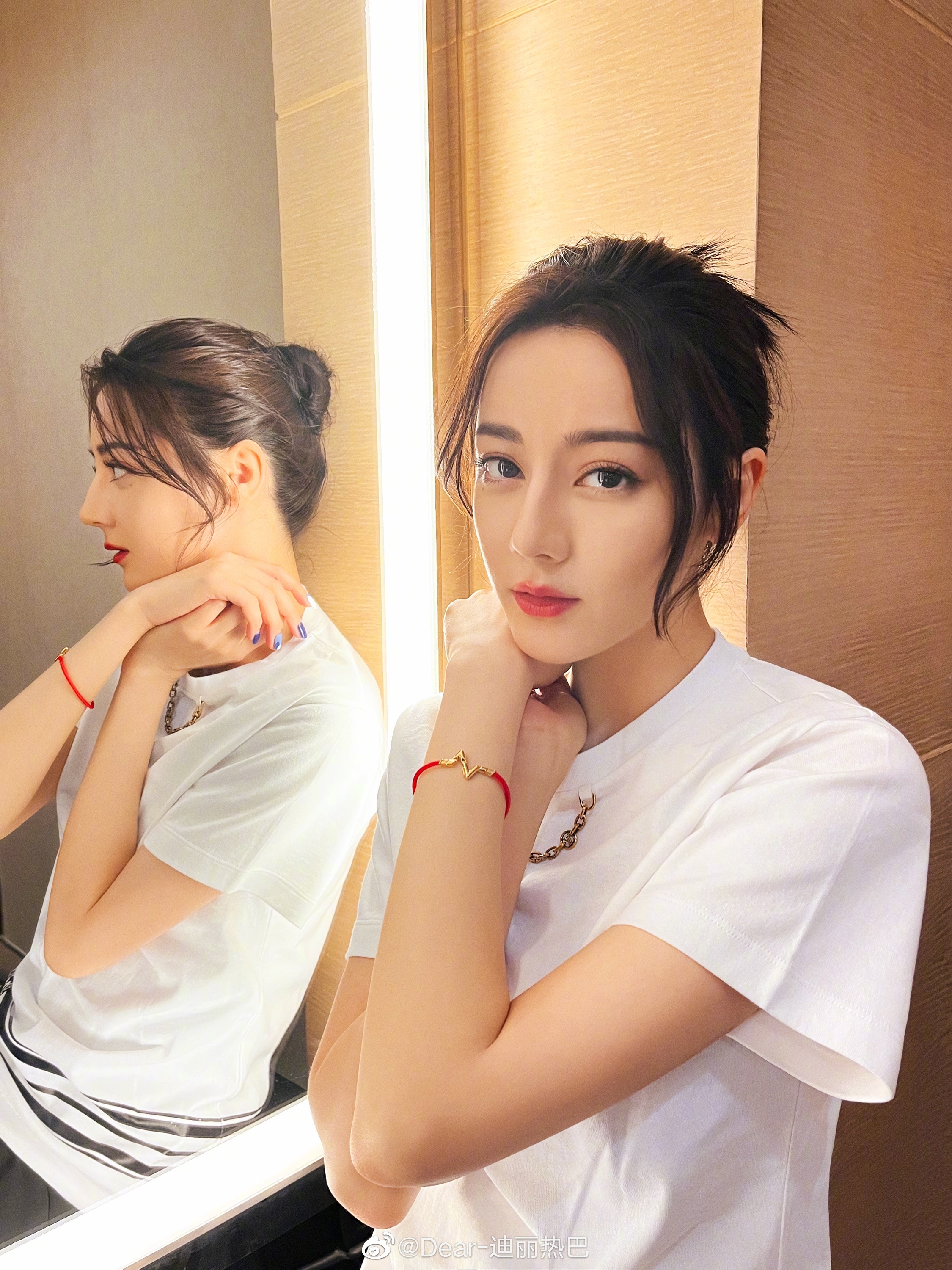 迪麗熱巴為新疆四大美人之一。(圖/翻攝自微博)