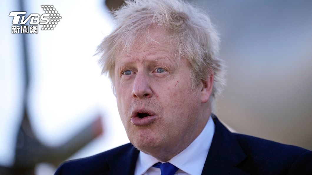 英國首相強森在封城期間違反防疫規定。(圖/達志影像美聯社)
