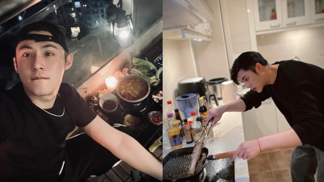 李立群嗑饃爆缺糧!他喜當廚神 「陽台吃鍋」享上海夜景