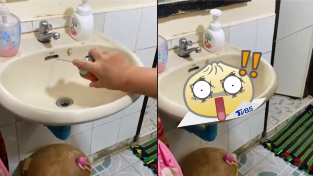 洗手台上方小洞啥作用?他噴殺蟲劑 網崩潰:嚇到閃尿