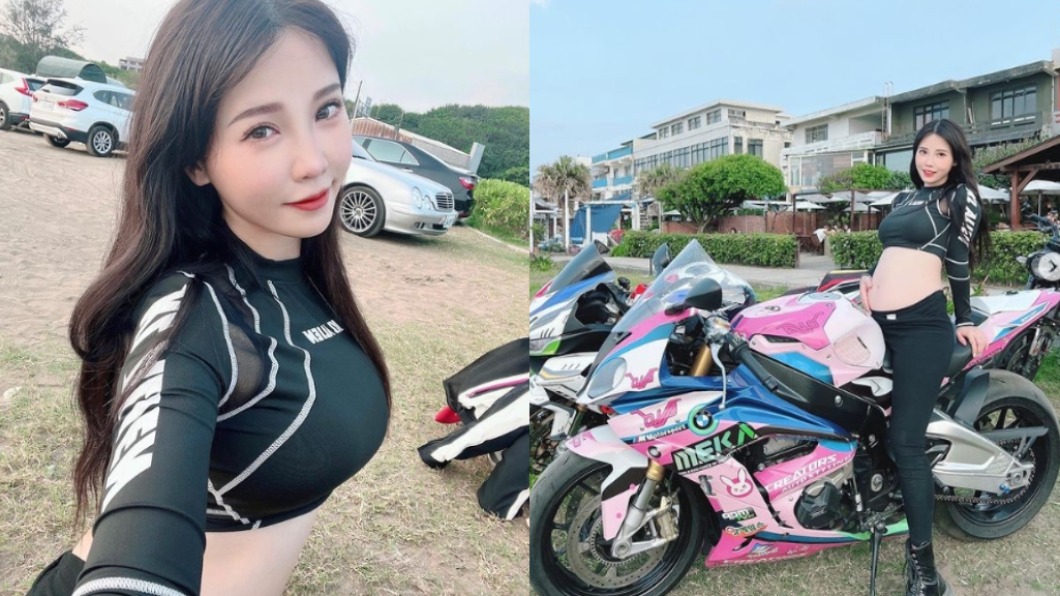 咪妃平時非常熱愛重機。(圖/翻攝自咪妃IG)