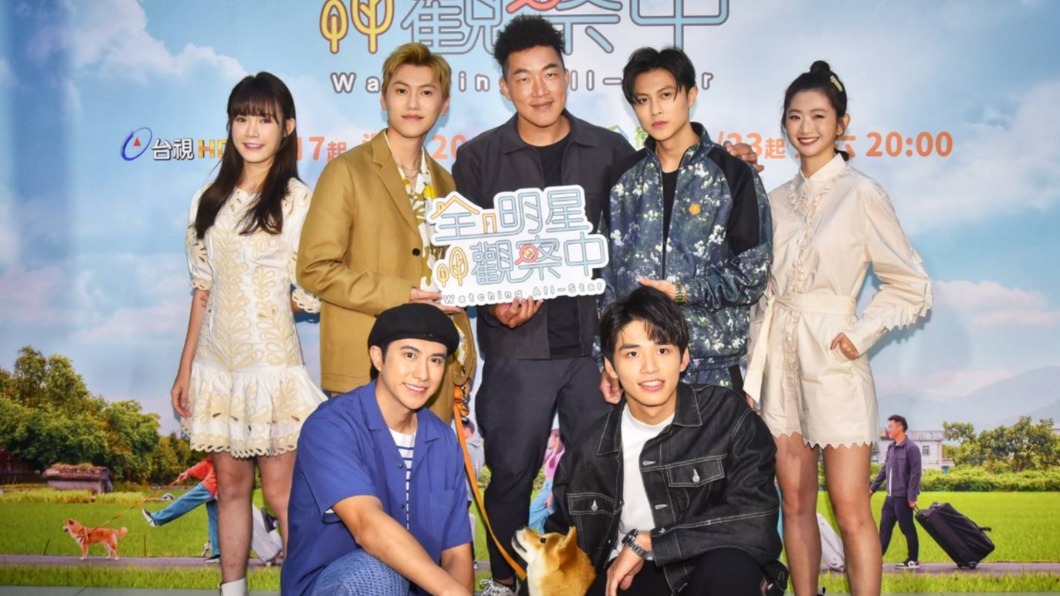 郭泓志(中)與其他6位藝人初次合作,他坦言心情很緊張。(圖/好看娛樂提供)