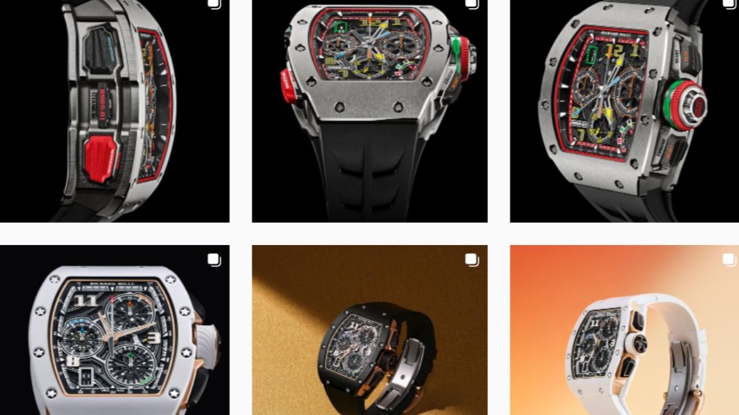 Richard Mille手錶,兩隻要價超過台幣1000萬。(圖/翻攝自Richard Mille IG)