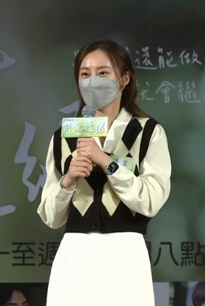 璟宣出席《隨風隨緣》台中戲劇見面會。（圖／大愛提供）
