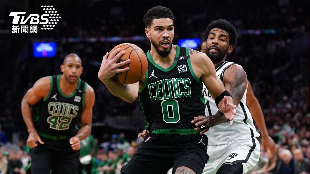 NBA塔特姆助塞爾蒂克戰勝籃網。（圖／達志影像路透社）