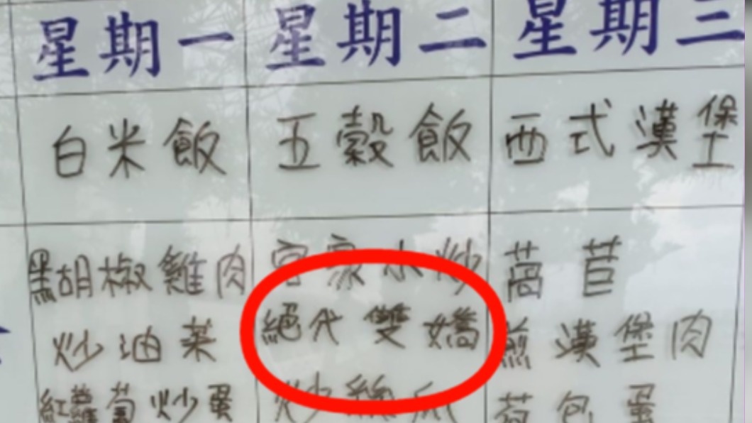營養午餐驚見「絕代雙嬌」!網揭真面目:比三色豆地獄