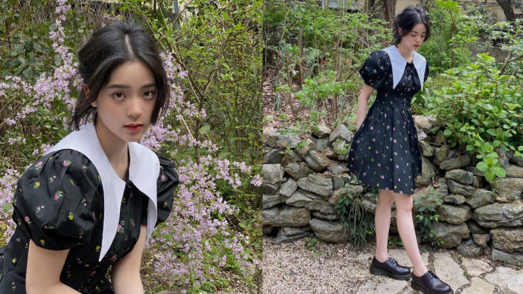 歐陽娜娜此造型受粉絲稱讚。(圖/翻攝自歐陽娜娜微博)