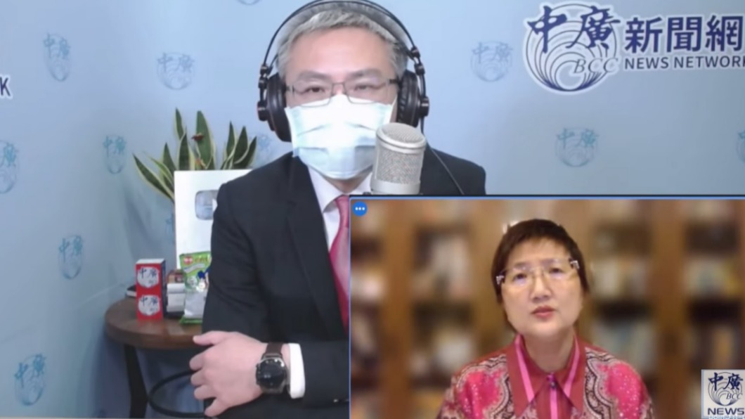 邱淑媞上羅友志節目。（圖／翻攝自中廣新聞網YouTube頻道）
