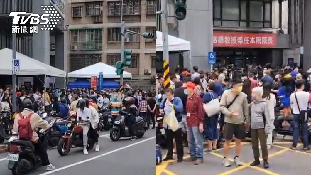 民眾搶著施打莫德納疫苗。（圖／民眾提供）