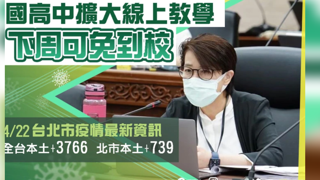 確診數屢創新高 黃珊珊:台北市很快就會「全市停課」