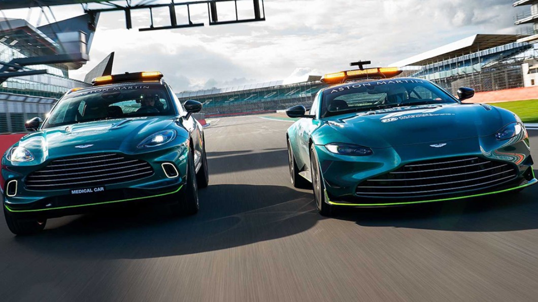 馬丁Safety Car駕駛自己也覺得車子速度太慢。(圖/翻攝自Aston Martin)