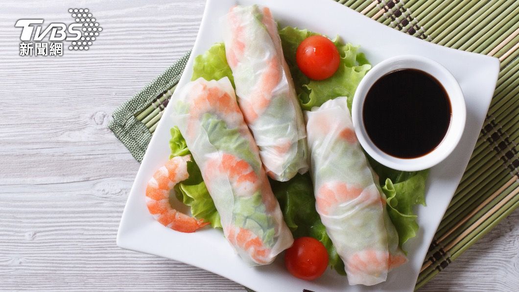 越南春捲在夏天吃十分清爽開胃。（示意圖／shutterstock達志影像）