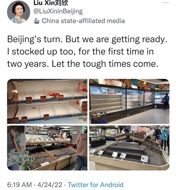 (圖/翻攝自Liu Xin劉欣推特)