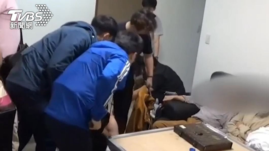 警方搗破詐騙水房，當場逮捕林嫌等人（圖／TVBS）