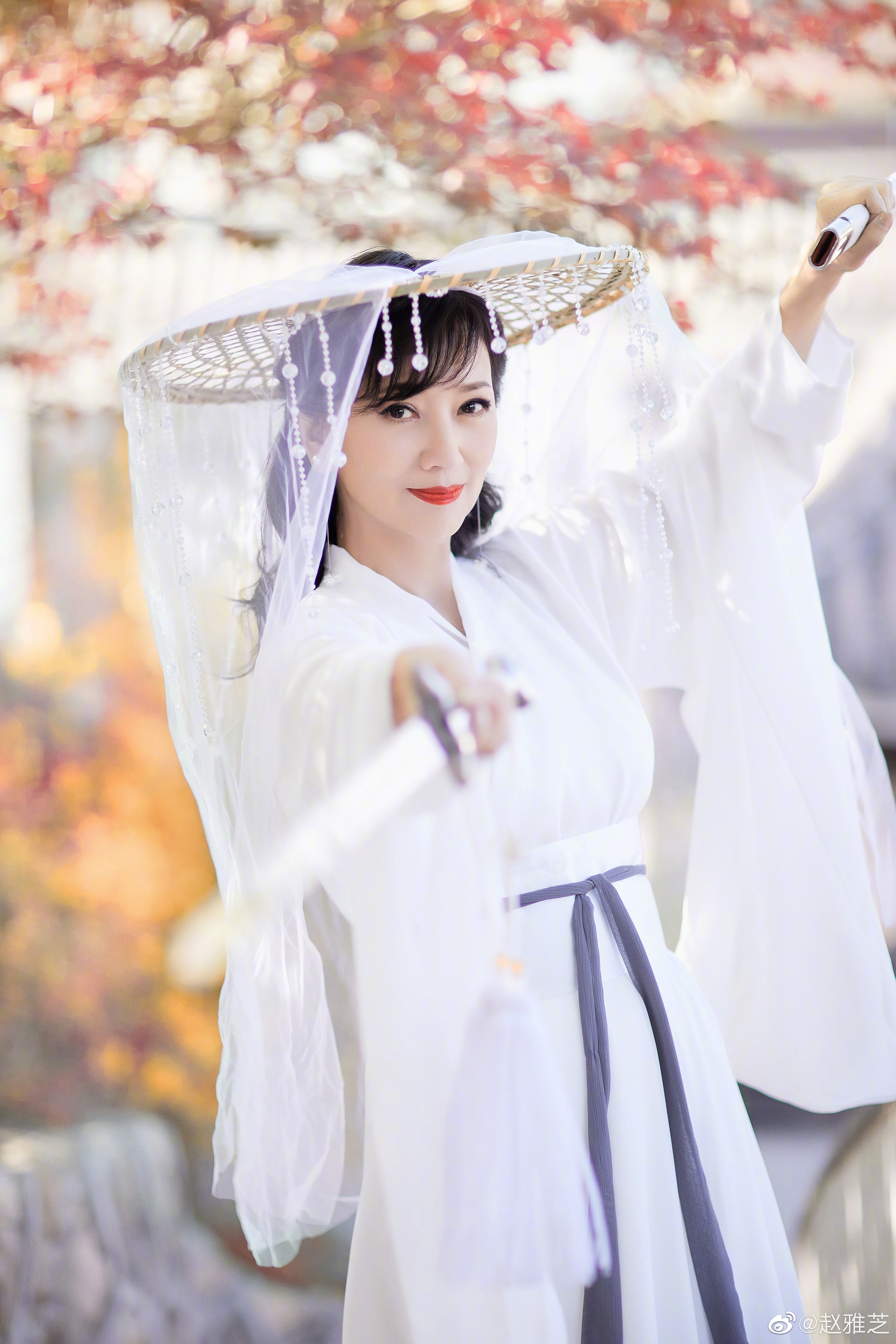 趙雅芝被譽為「最美白娘子」。（圖／翻攝自趙雅芝微博）