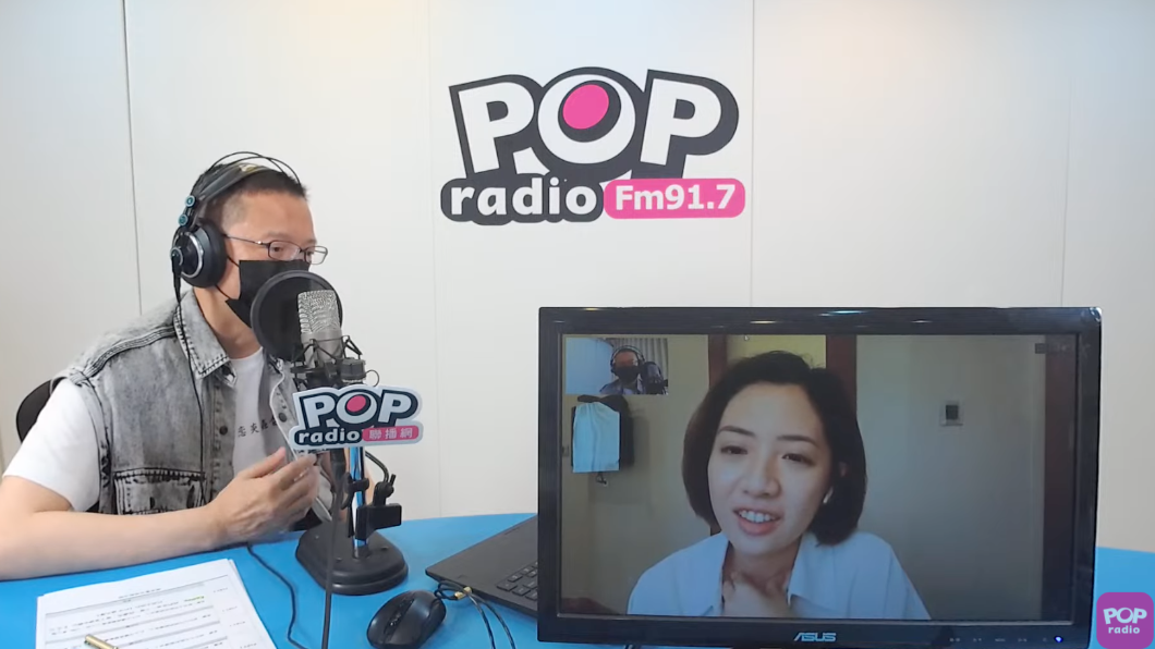 黃瀞瑩今天接受《POP搶先爆》專訪。（圖／翻攝自 POP Radio聯播網 官方頻道Youtube）