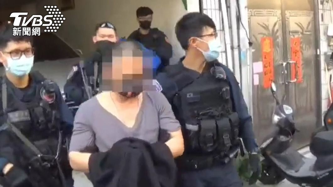 林姓角頭被帶回偵辦。(圖/TVBS)